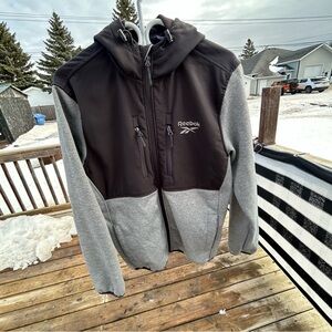 Reebok Men's Black and Gray Performance Jacket